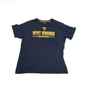 COLOSSEUM Navy West Virginia Mountaineers Men's Shirt SIZE XXL